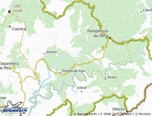 MICHELIN-Landkarte Machio de Baixo - ViaMichelin