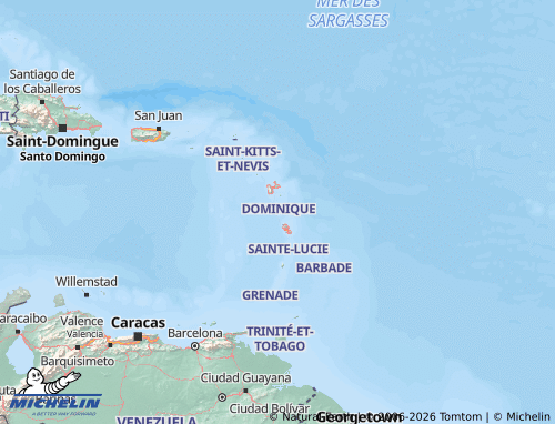 Mapa MICHELIN Dominica - ViaMichelin
