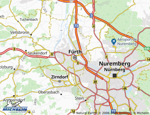 MICHELIN Fürth map - ViaMichelin
