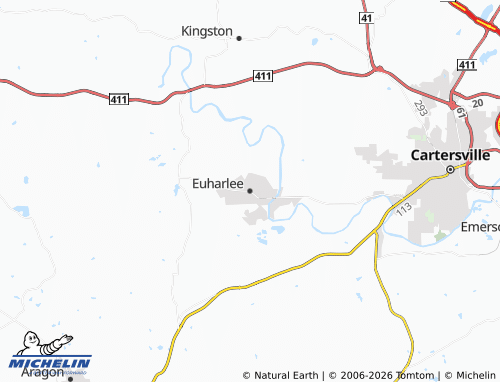 Mappa MICHELIN Euharlee - ViaMichelin