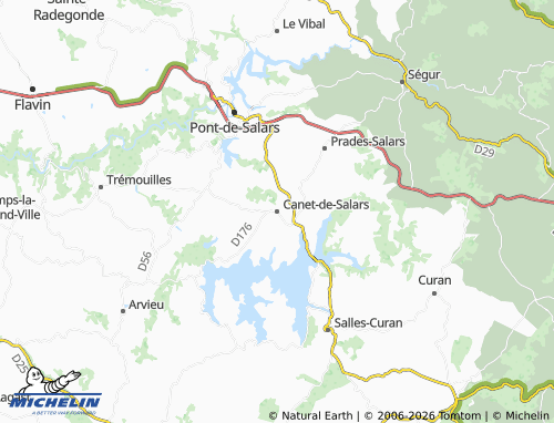 Mappa MICHELIN Canet-de-Salars - ViaMichelin