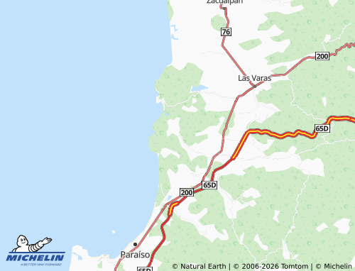 MICHELIN El Divisadero map - ViaMichelin