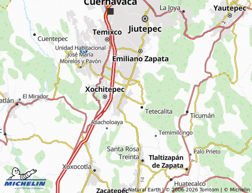 Mapa MICHELIN Chiconcuac - ViaMichelin