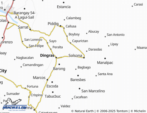 MICHELIN Santiago map - ViaMichelin