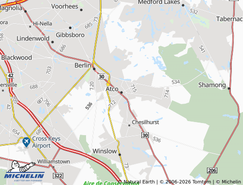 Mappa MICHELIN Atco - ViaMichelin