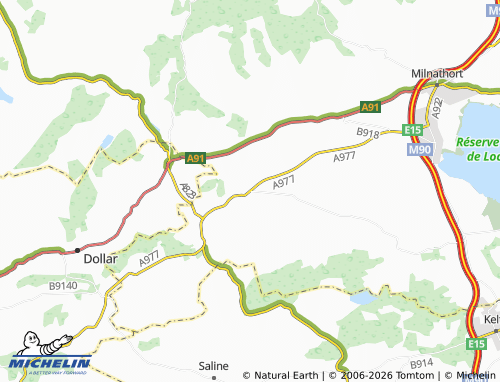 Carte MICHELIN Crook of Devon - ViaMichelin