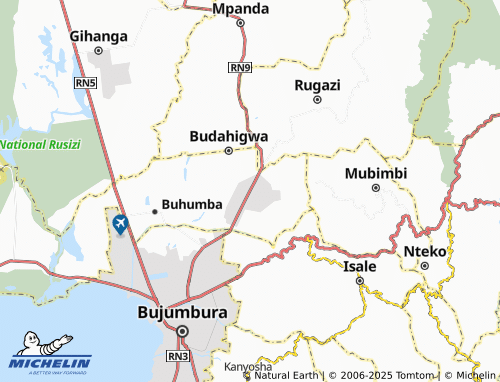 Carte MICHELIN Kivoga - ViaMichelin