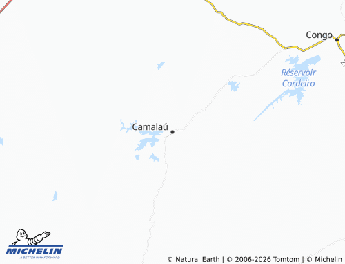 Mapa MICHELIN Camalaú - ViaMichelin