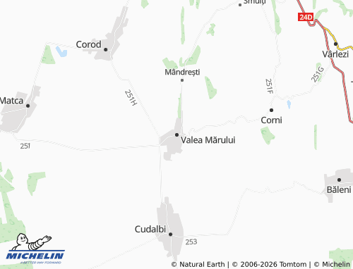 Mappa MICHELIN Valea Mărului - ViaMichelin