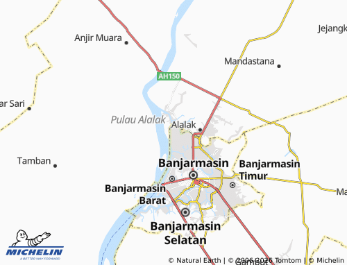 MICHELIN Alalak Tengah map - ViaMichelin