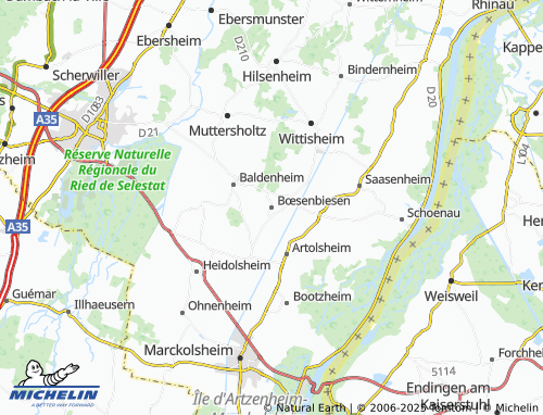 Carte MICHELIN Bœsenbiesen - ViaMichelin