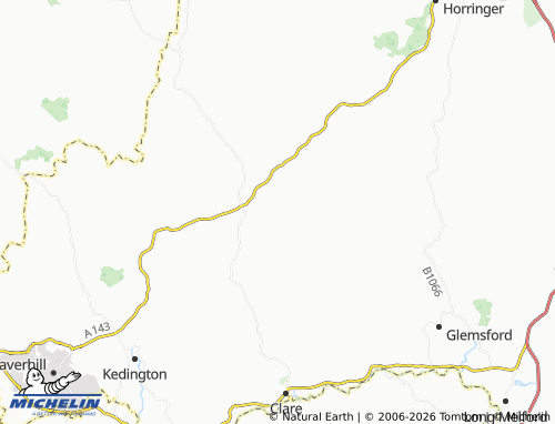 Carte MICHELIN Denston - ViaMichelin