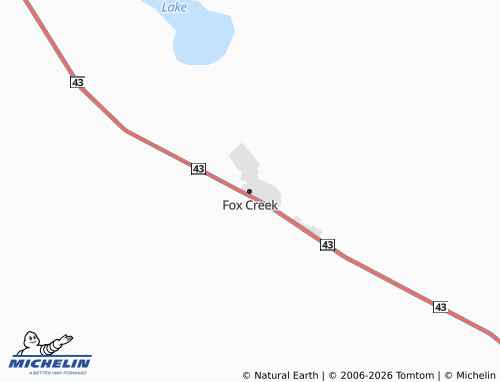 MICHELIN Fox Creek map - ViaMichelin