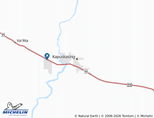 MICHELIN Kapuskasing map - ViaMichelin