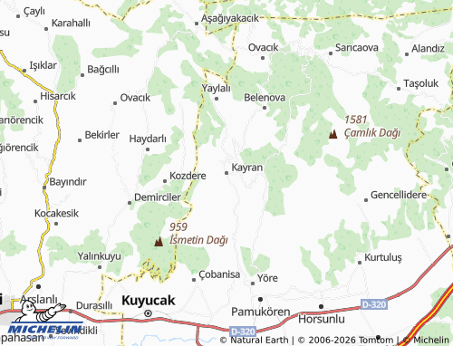 MICHELIN Kayran map - ViaMichelin