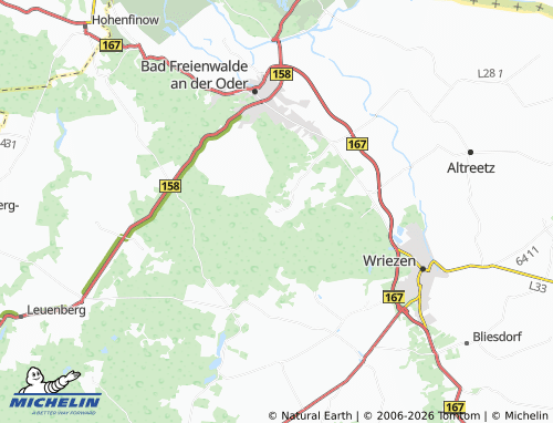 MICHELIN Sonnenburg map - ViaMichelin
