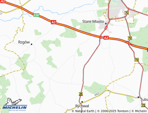 MICHELIN Święcia map - ViaMichelin