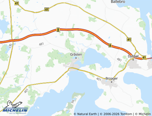 Mapa MICHELIN Gråsten - ViaMichelin