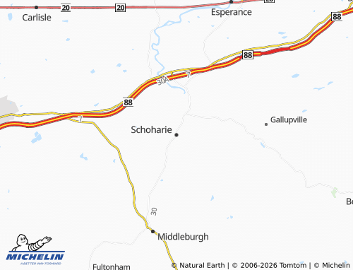 Mapa MICHELIN Schoharie - ViaMichelin