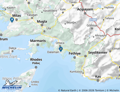 MICHELIN Ortaca map - ViaMichelin