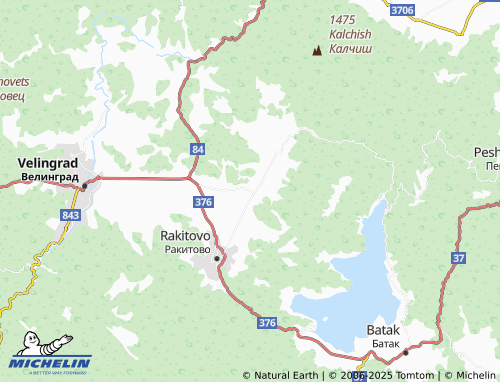 MICHELIN Kostandovo map - ViaMichelin