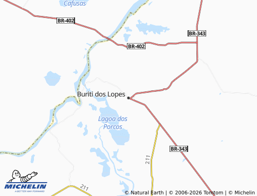 MICHELIN Buriti dos Lopes map - ViaMichelin