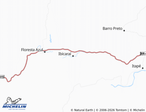 Carte MICHELIN Ibicaraí - ViaMichelin