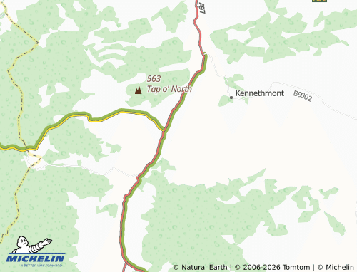 Carte MICHELIN Cottown Rhynie - ViaMichelin
