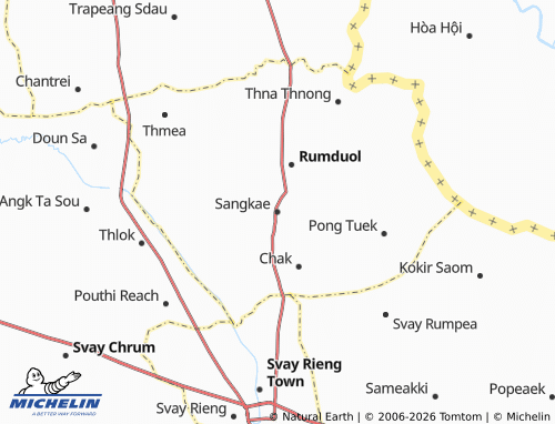 Mapa MICHELIN Sangkae - ViaMichelin