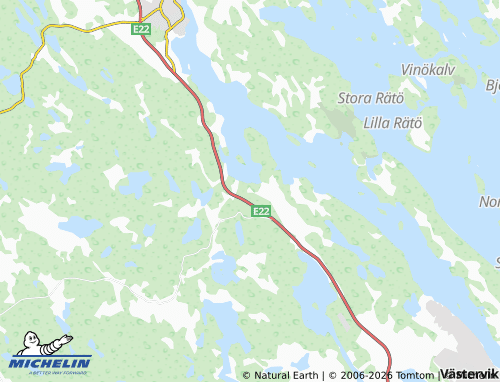 Kaart MICHELIN Almvik - ViaMichelin
