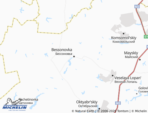 MICHELIN Bessonovka map - ViaMichelin