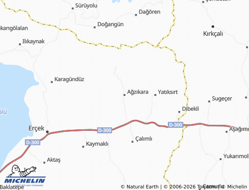 MICHELIN Ağzıkara map - ViaMichelin