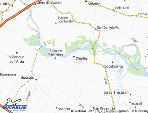 Mappa MICHELIN Zibello - ViaMichelin