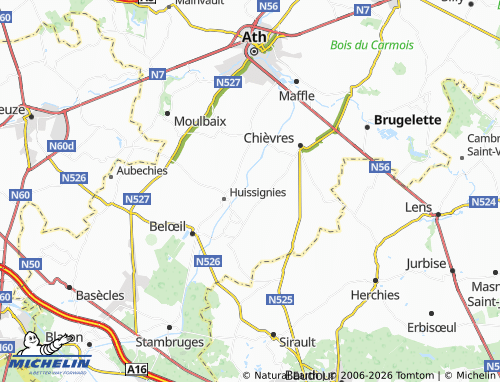 MICHELIN Ladeuze map - ViaMichelin