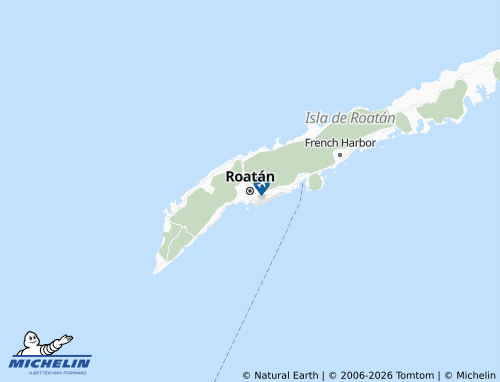 MICHELIN Roatán map - ViaMichelin