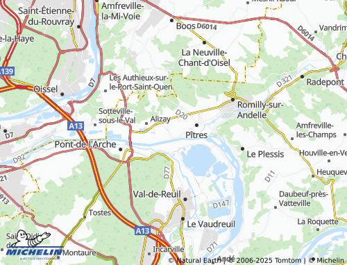 MICHELIN Le Manoir map - ViaMichelin