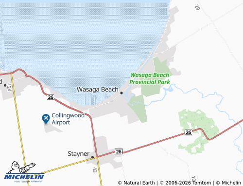 MICHELIN Wasaga Beach map - ViaMichelin