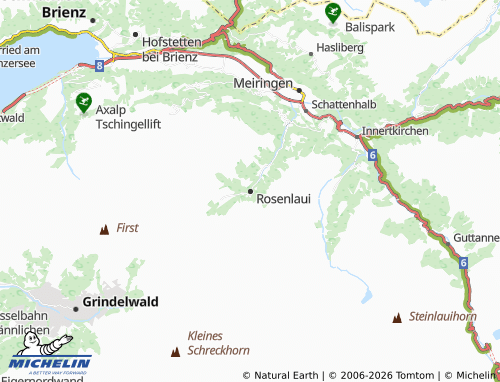 Carte MICHELIN Rosenlaui - ViaMichelin