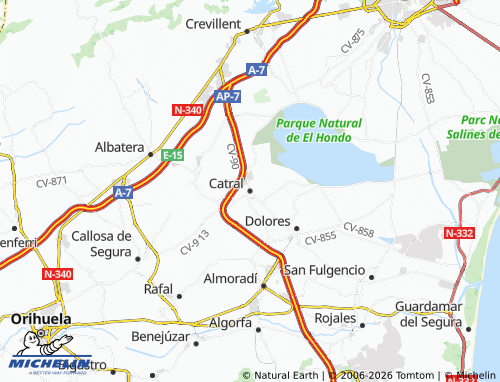 Mappa MICHELIN Catral - ViaMichelin