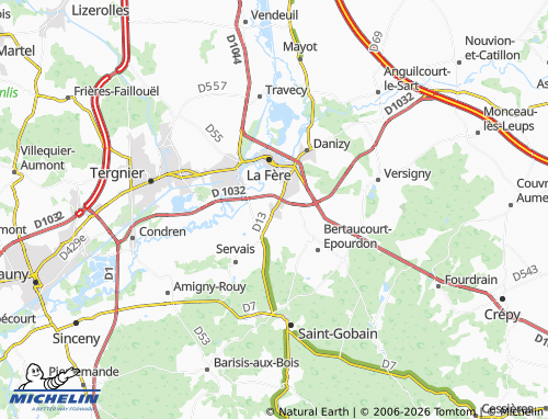 MICHELIN-Landkarte Andelain - ViaMichelin