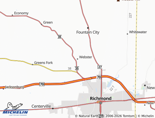 Mappa MICHELIN Webster - ViaMichelin