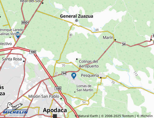 Mappa MICHELIN Colinas del Aeropuerto - ViaMichelin