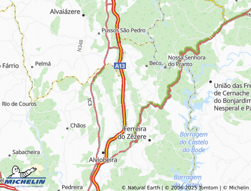 Mappa MICHELIN Porto Chão - ViaMichelin