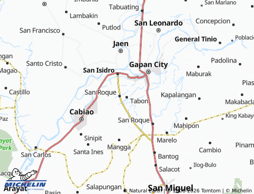 MICHELIN Tabon map - ViaMichelin