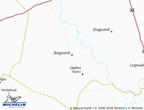 MICHELIN-Landkarte Bogouiné - ViaMichelin