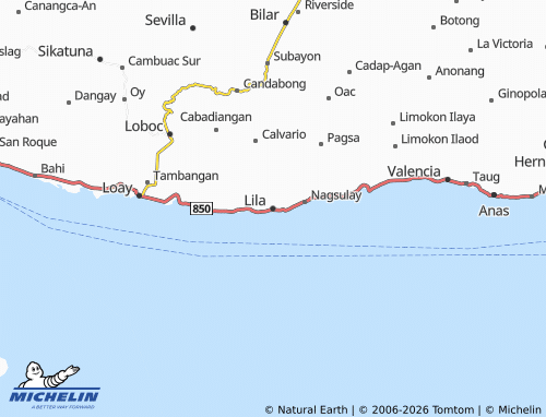 MICHELIN Lila map - ViaMichelin