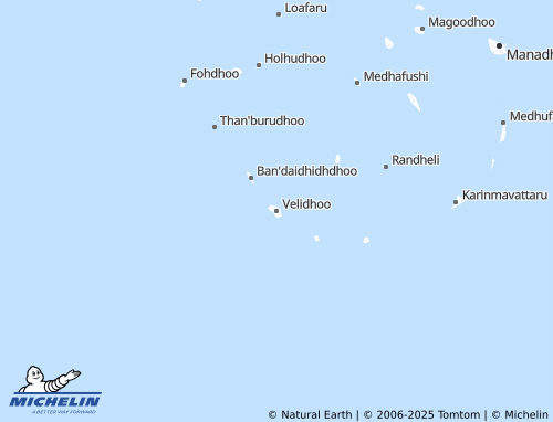 Carte MICHELIN Velidhoo - ViaMichelin