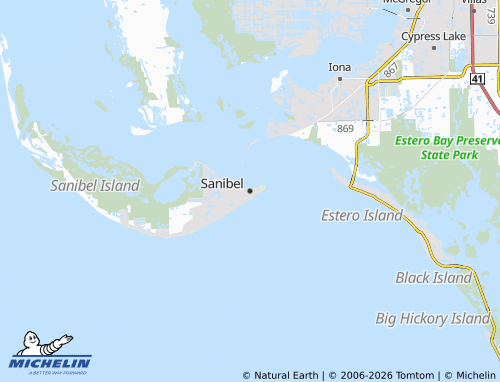 Carte MICHELIN Sanibel - ViaMichelin