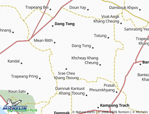 Mappa MICHELIN Srae Chea Khang Cheung - ViaMichelin