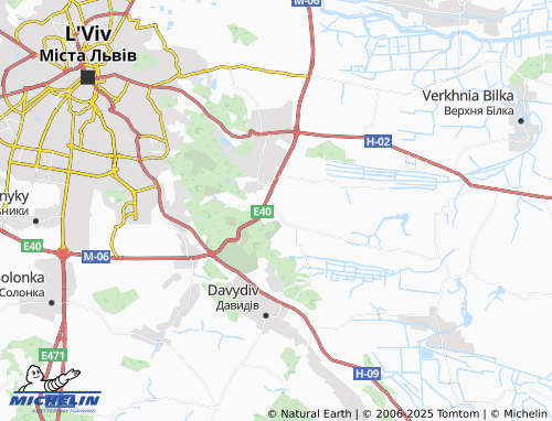 MICHELIN Sosnivka map - ViaMichelin